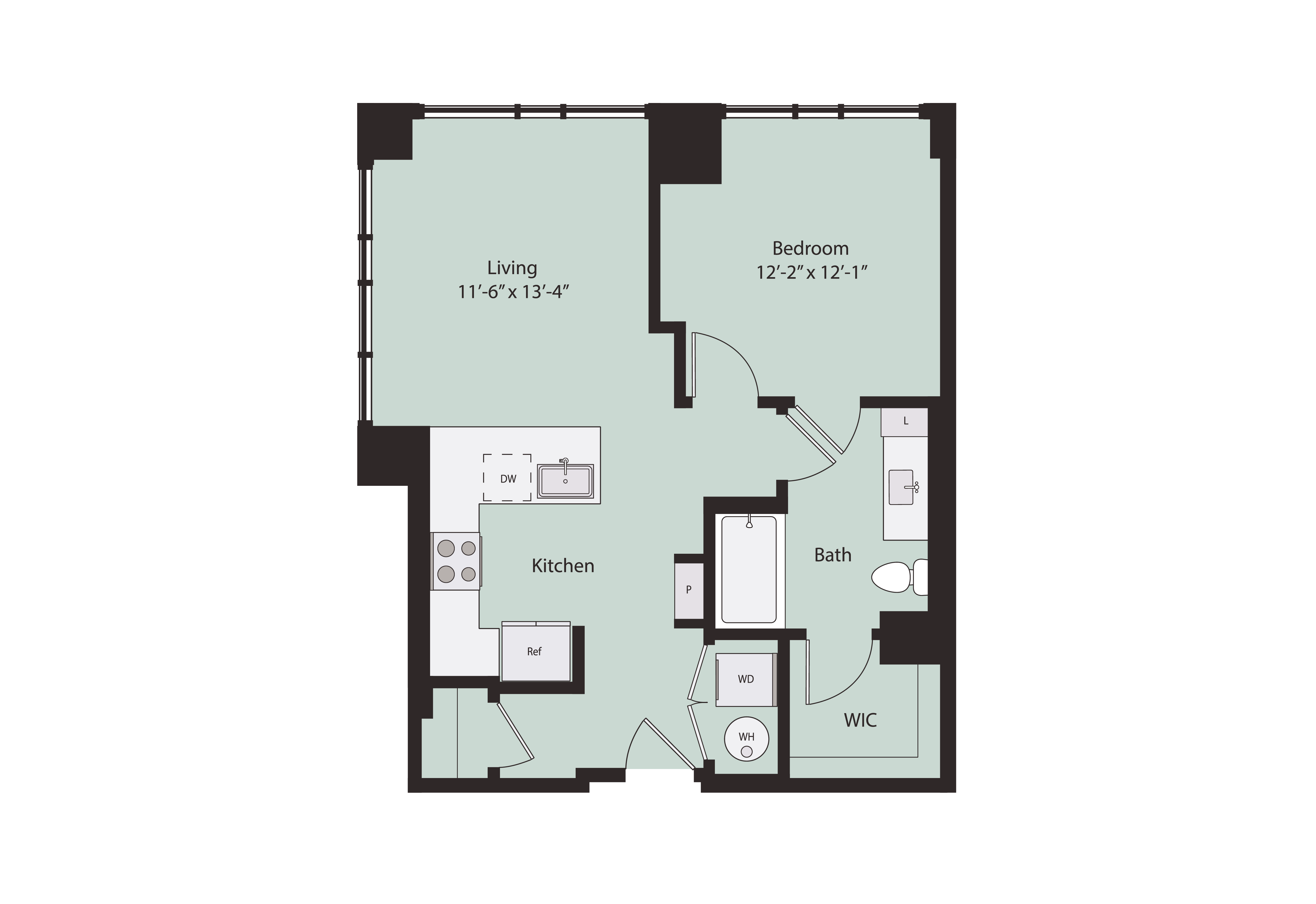 Floor plan layout diagram for A5